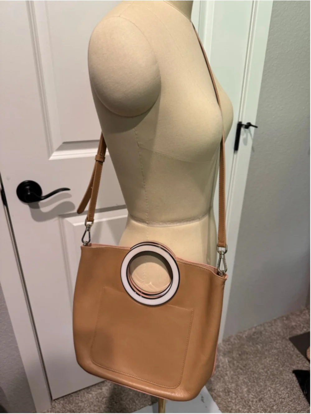 Women's Kate Spade Crossbody Contrast Sides Bag One Size Tan Pink